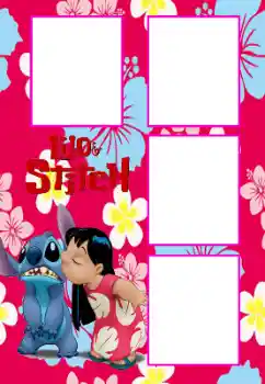 Надпись на рамке: Lilo&Stitch