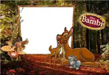 Надпись на рамке: Bambi Надпись на рамке: Bambi