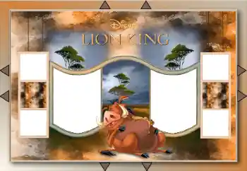 Надпись на рамке: Lion King