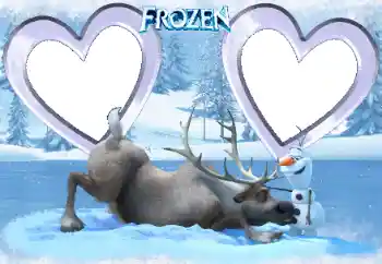Надпись на рамке: Frozen