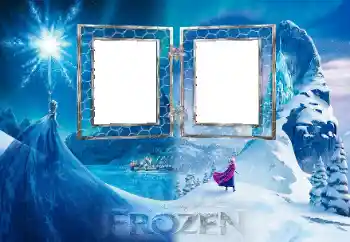 Надпись на рамке: Frozen