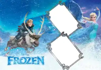Надпись на рамке: Frozen