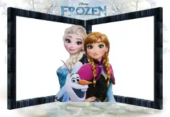 Надпись на рамке: Frozen