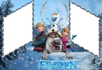 Надпись на рамке: Frozen
