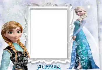 Надпись на рамке: Frozen