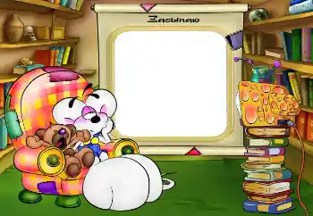 Надпись на рамке: Сплю