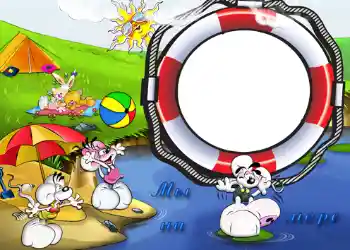 Надпись на рамке: На море Надпись на рамке: На море