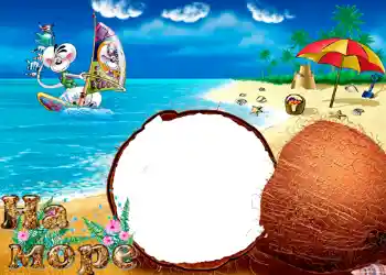 Надпись на рамке: На море Надпись на рамке: На море