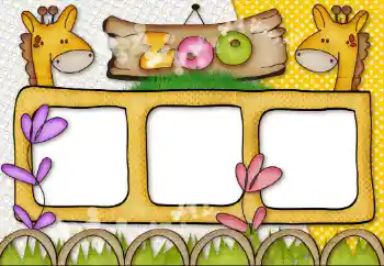 Надпись на рамке: Зоопарк