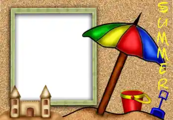 Надпись на рамке: Лето