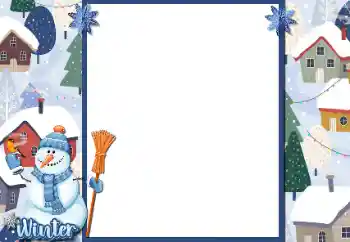 Фотоэффект с категории Зимние забавы № 205734. Надпись на рамке: Зима