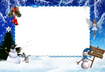 Надпись на рамке: Happy Holidays!