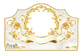 Фотоэффект из категории Этикетки № 130356. Надпись на рамке: Шампанское