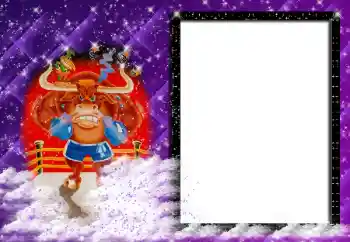 Надпись на рамке: Телец