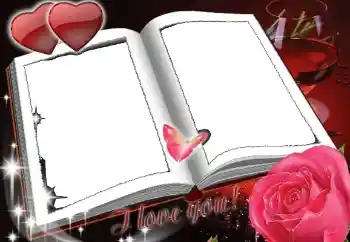 Надпись на рамке: I love you Надпись на рамке: I love you