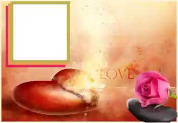 Надпись на рамке: Любовь