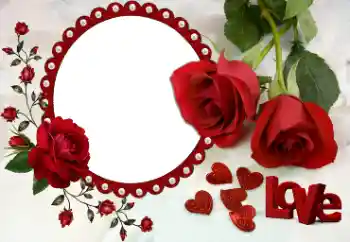 Надпись на рамке: Любовь