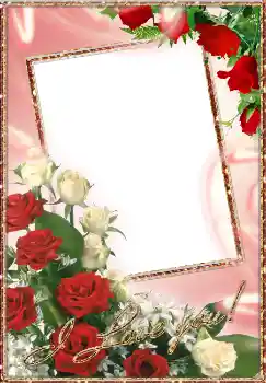 Надпись на рамке: I love you! Надпись на рамке: I love you!