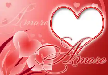 Надпись на рамке: Amore Надпись на рамке: Amore