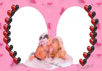 Надпись на рамке: С любовью