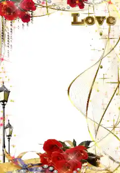 Надпись на рамке: Love