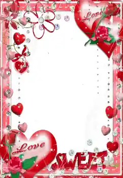 Надпись на рамке: Love. Sweet. Надпись на рамке: Love. Sweet.