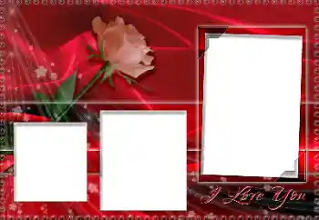 Надпись на рамке: I love you Надпись на рамке: I love you