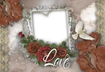 Надпись на рамке: Love Надпись на рамке: Love