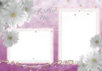 Надпись на рамке: I love you Надпись на рамке: I love you