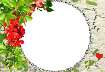 Надпись на рамке: Love