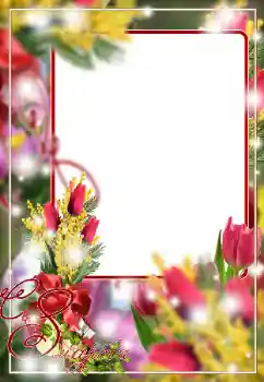 Надпись на рамке: 8 Марта Надпись на рамке: 8 Марта