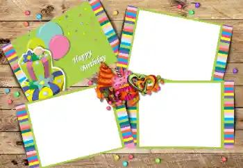 Надпись на рамке: С Днем Рождения!