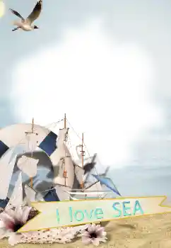 Надпись на рамке: На море Надпись на рамке: На море