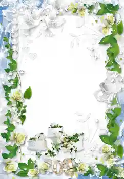 Фотоэффект из категории Свадебные рамки № 1625